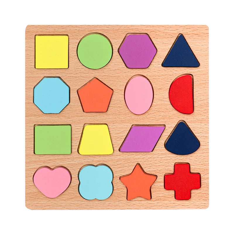 Preschool Learning Wooden Puzzle