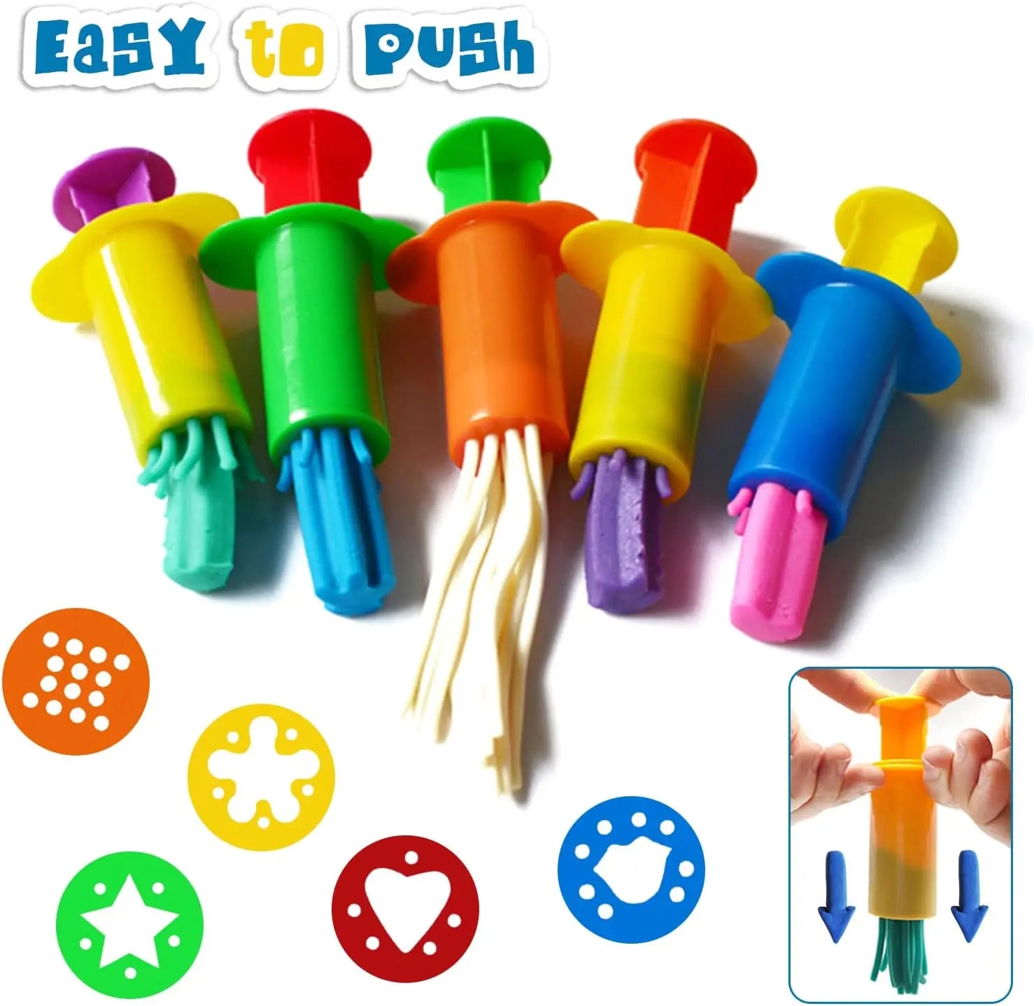 10-Piece Play Dough Extruder Set