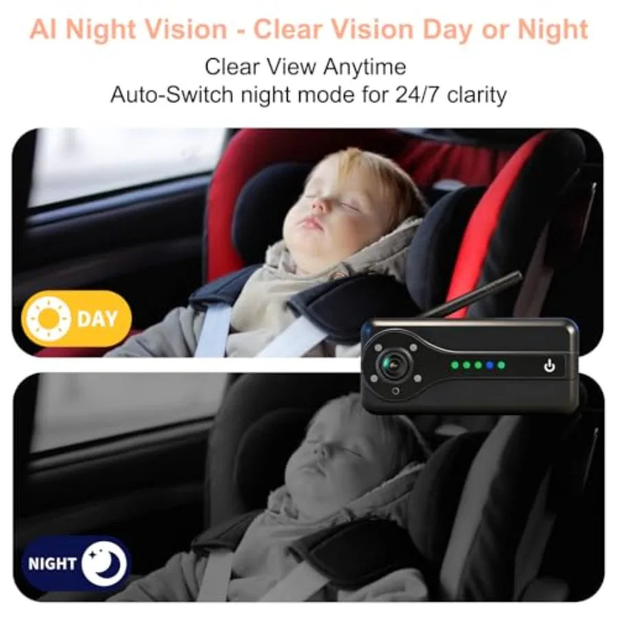Wireless Baby Camera For Rear-Facing Seat