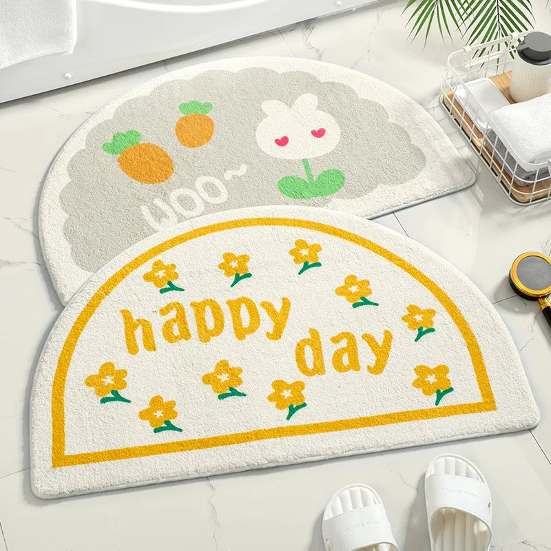 Non-Slip Soft Absorbent Floor Mats