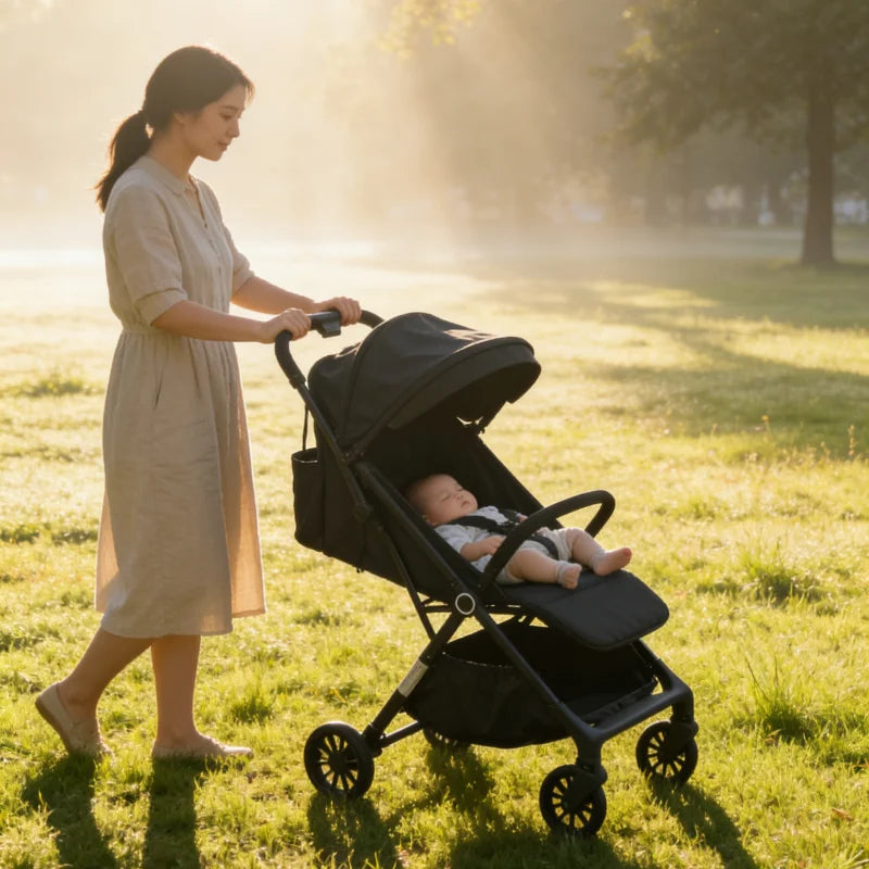 Premium Foldable Baby Pram Adjustable Stroller