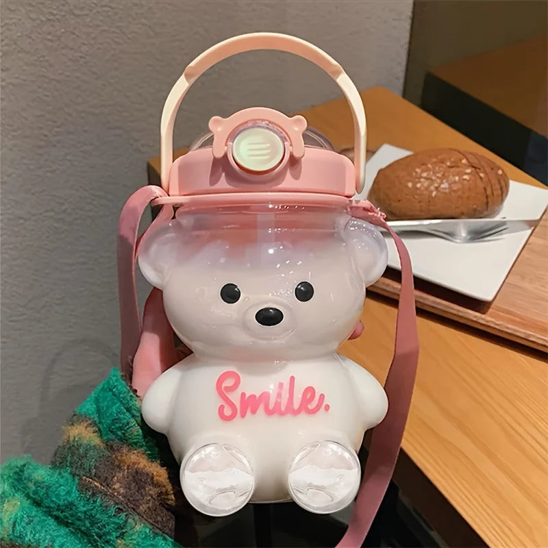 Large Capacity Cute Bear Water Bottle