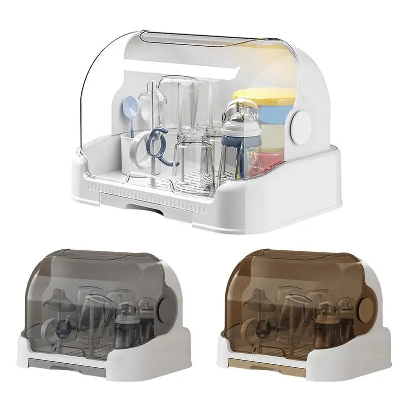 Dust-Proof Baby Bottle Drying Rack