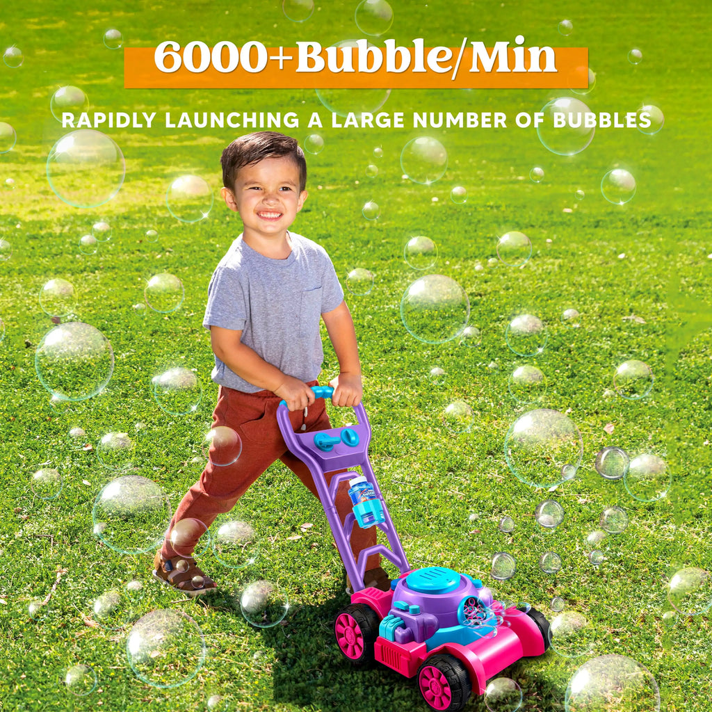 Bubble Machine Lawn Mower for Kids