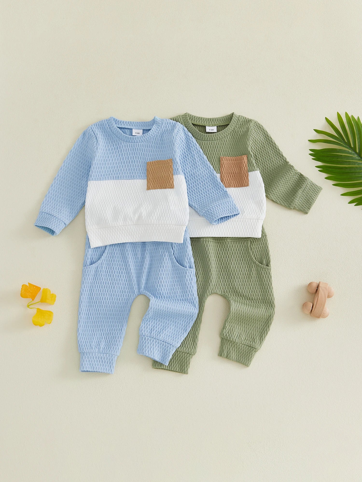 Toddlers Color Block Sweater and Matching Pants