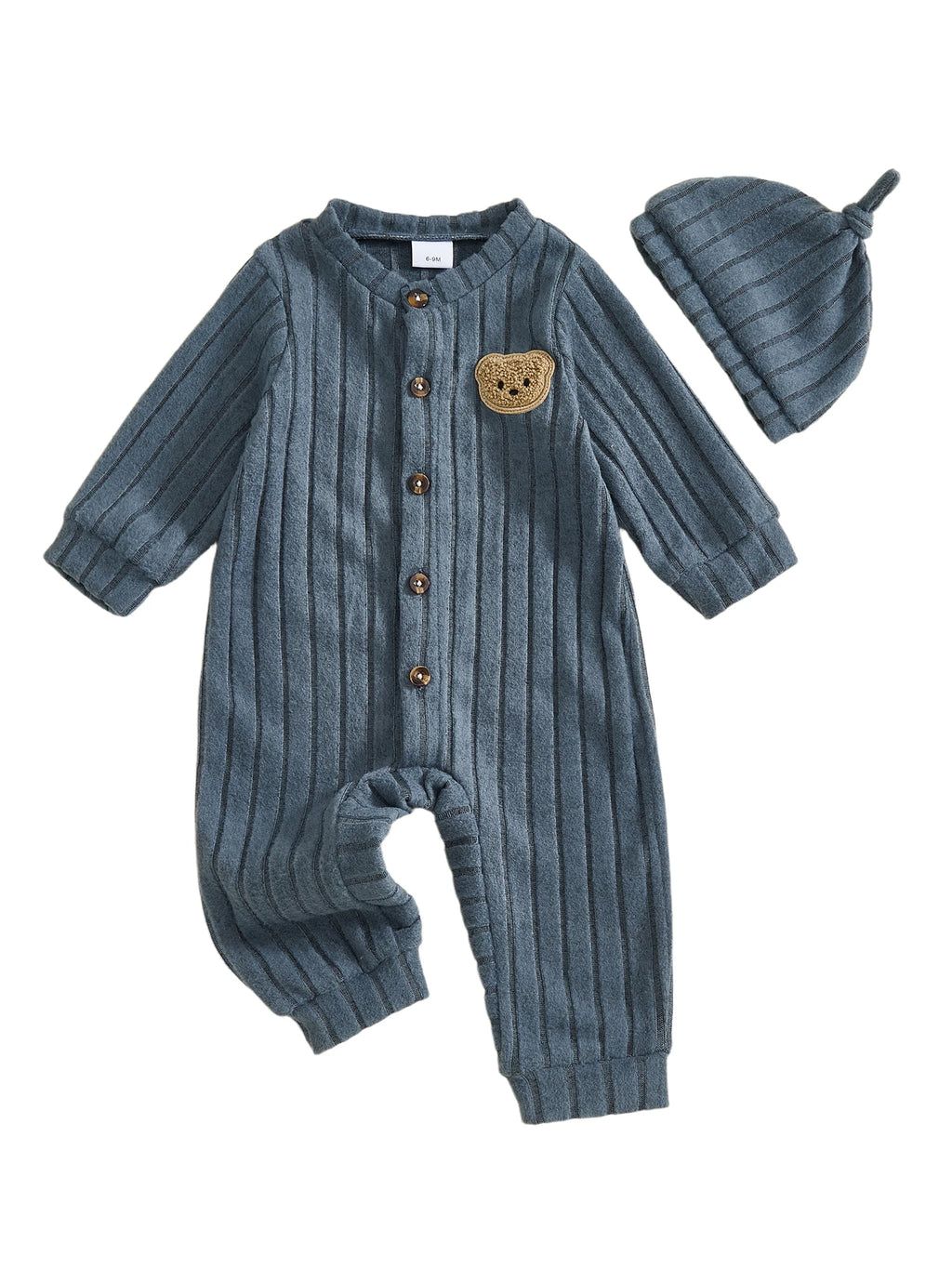 Infant Boy Romper and Beanie Set