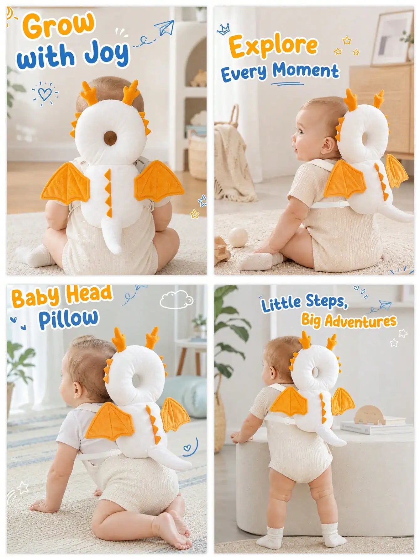 Protective Pillow For Toddlers And Crawling Babies