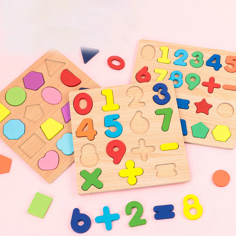 Preschool Learning Wooden Puzzle