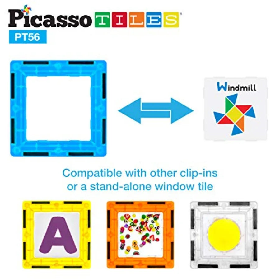 Magnetic Building Blocks with Tiles