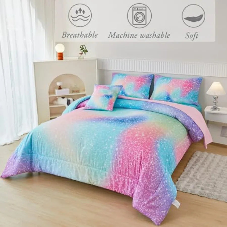6 Pcs Colorful Comforter Set