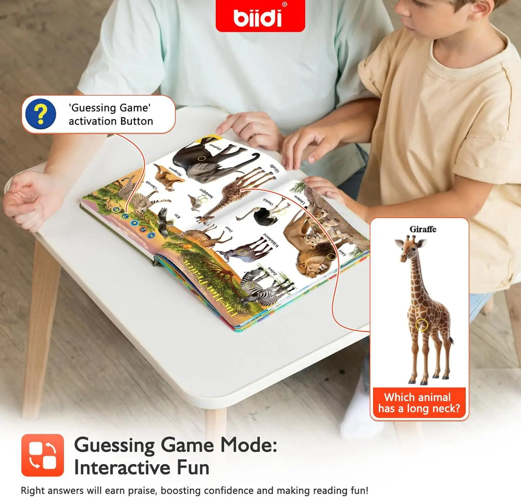 Interactive Audio Sound Animal Talking Book