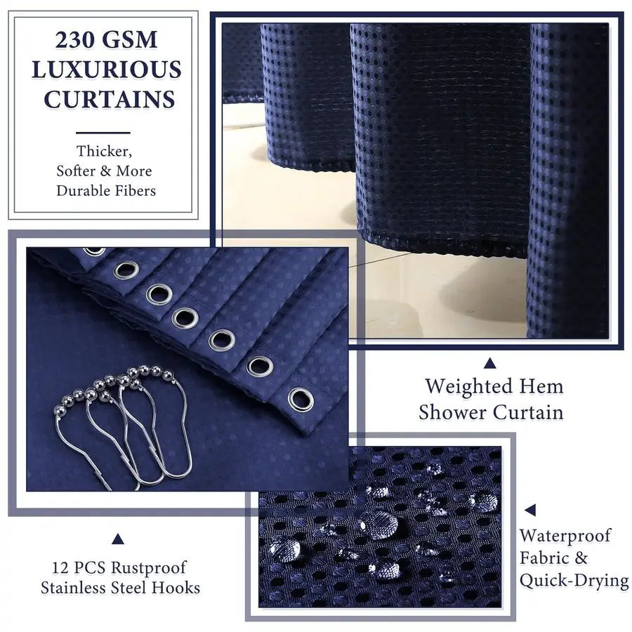 Nave Blue Bathroom Accessories Set
