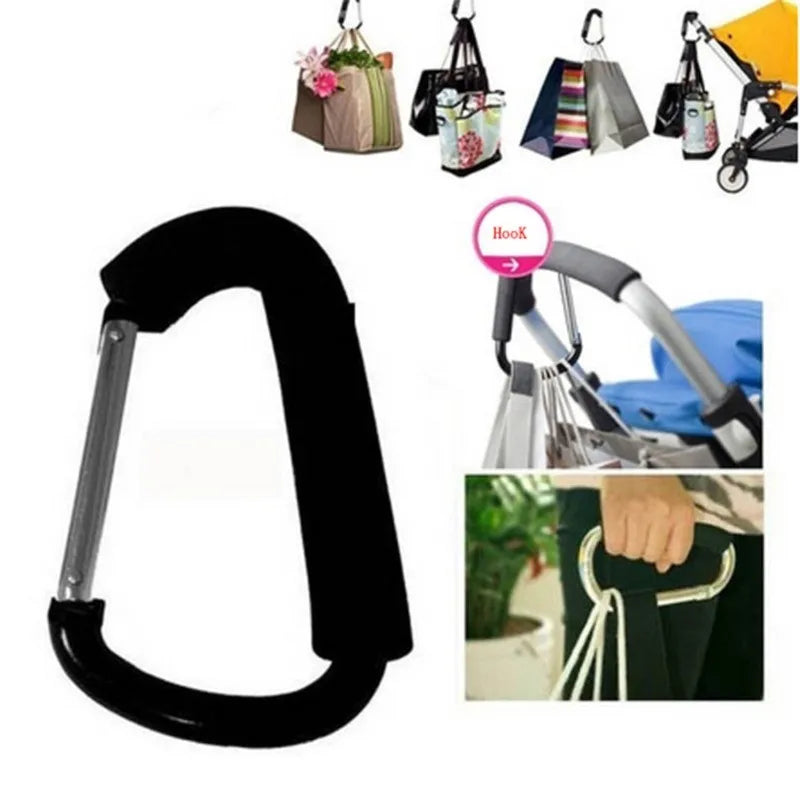 Large Carabiner Stroller Hooks Organizer