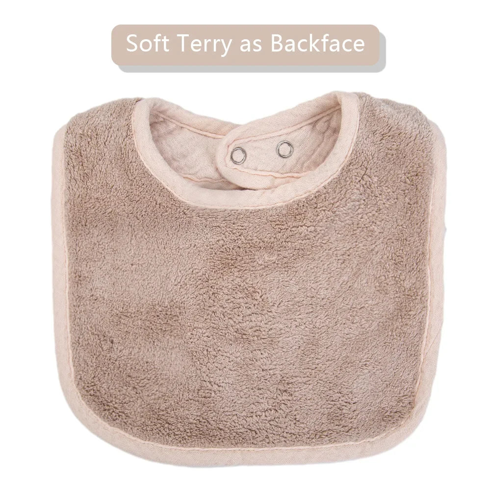 Absorbent Bear Muslin Cotton Baby Bibs