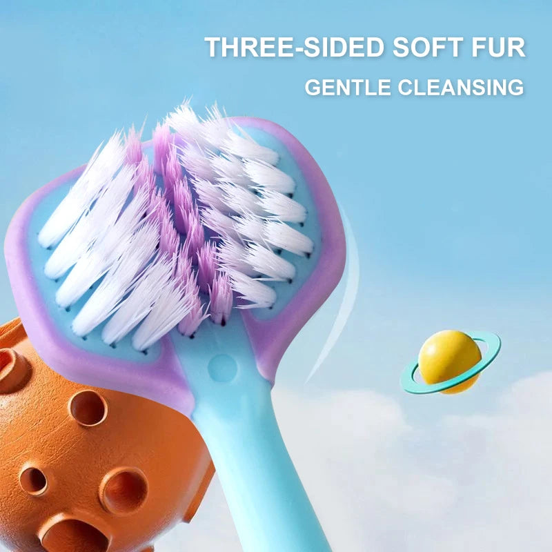 2pcs Three-sided Children's Toothbrush