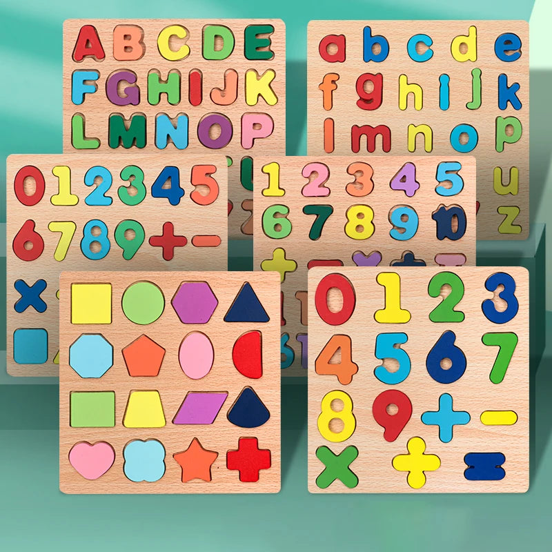 Preschool Learning Wooden Puzzle
