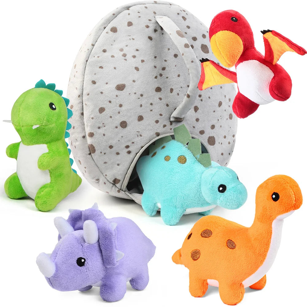 5 Small Dinosaur With Egg Bag