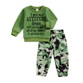 Graphic Tee Camo Cargo Joggers