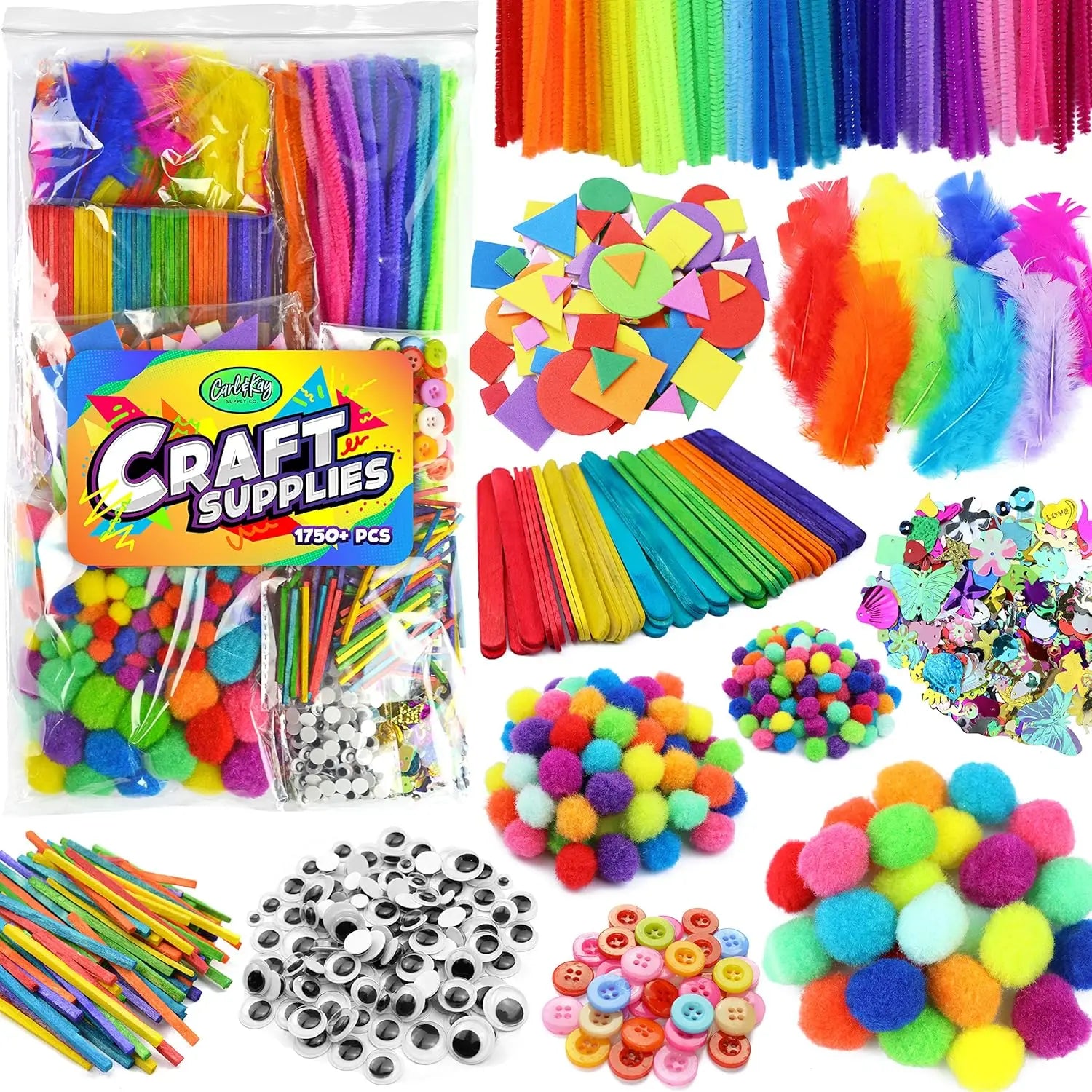 1500 + Arts & Crafts Materials for Toddlers