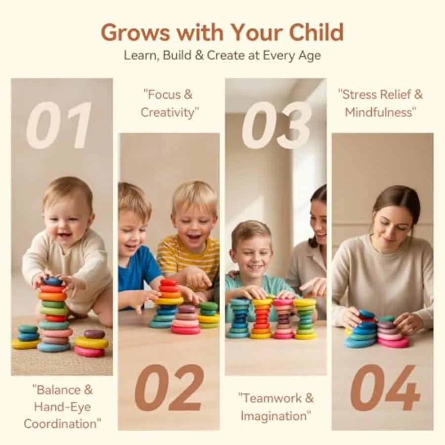 Extra-Large Stacking Rocks for Toddlers