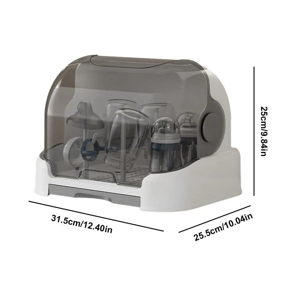 Dust-Proof Baby Bottle Drying Rack