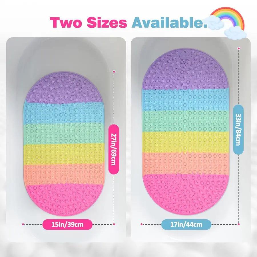 Large NonSlip  Bubble Bath Mat for Kids