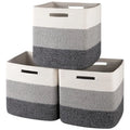3-Pack Cotton Rope Woven Baskets
