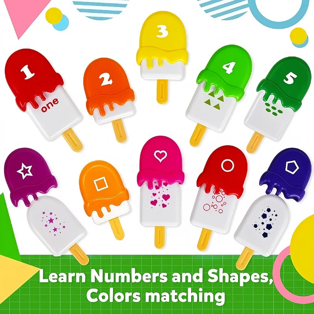 Educational Ice Cream Stacking Toy for Toddlers