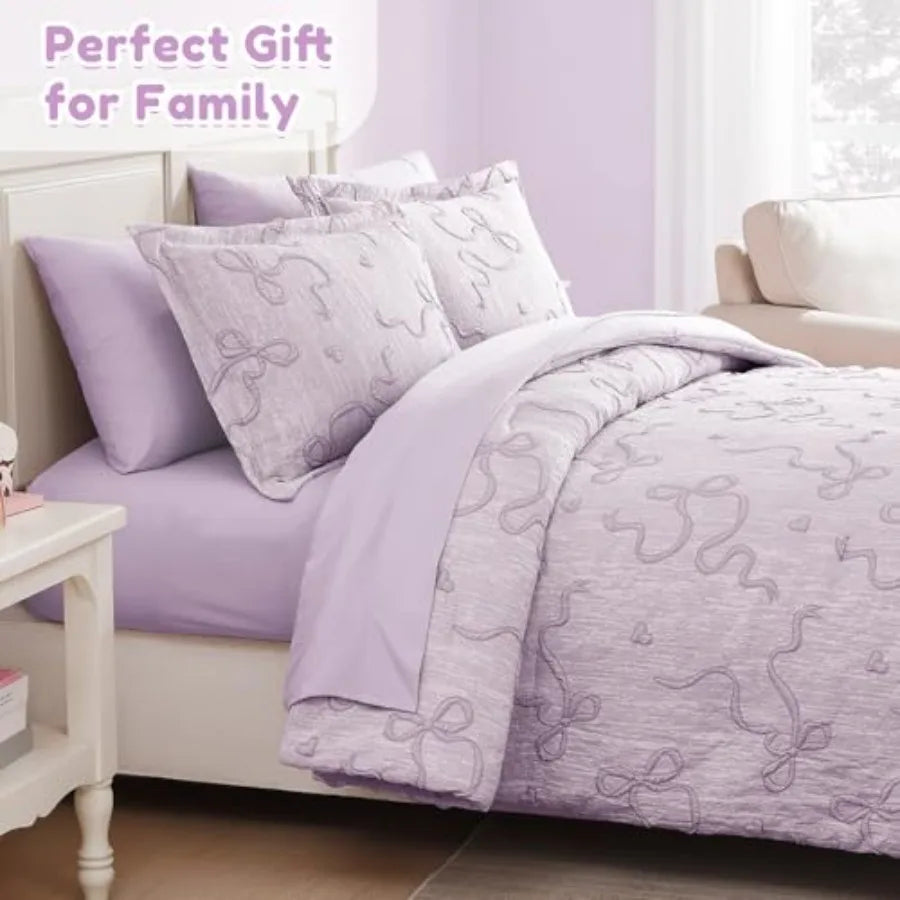 5 Pieces Comforter Set for Girls