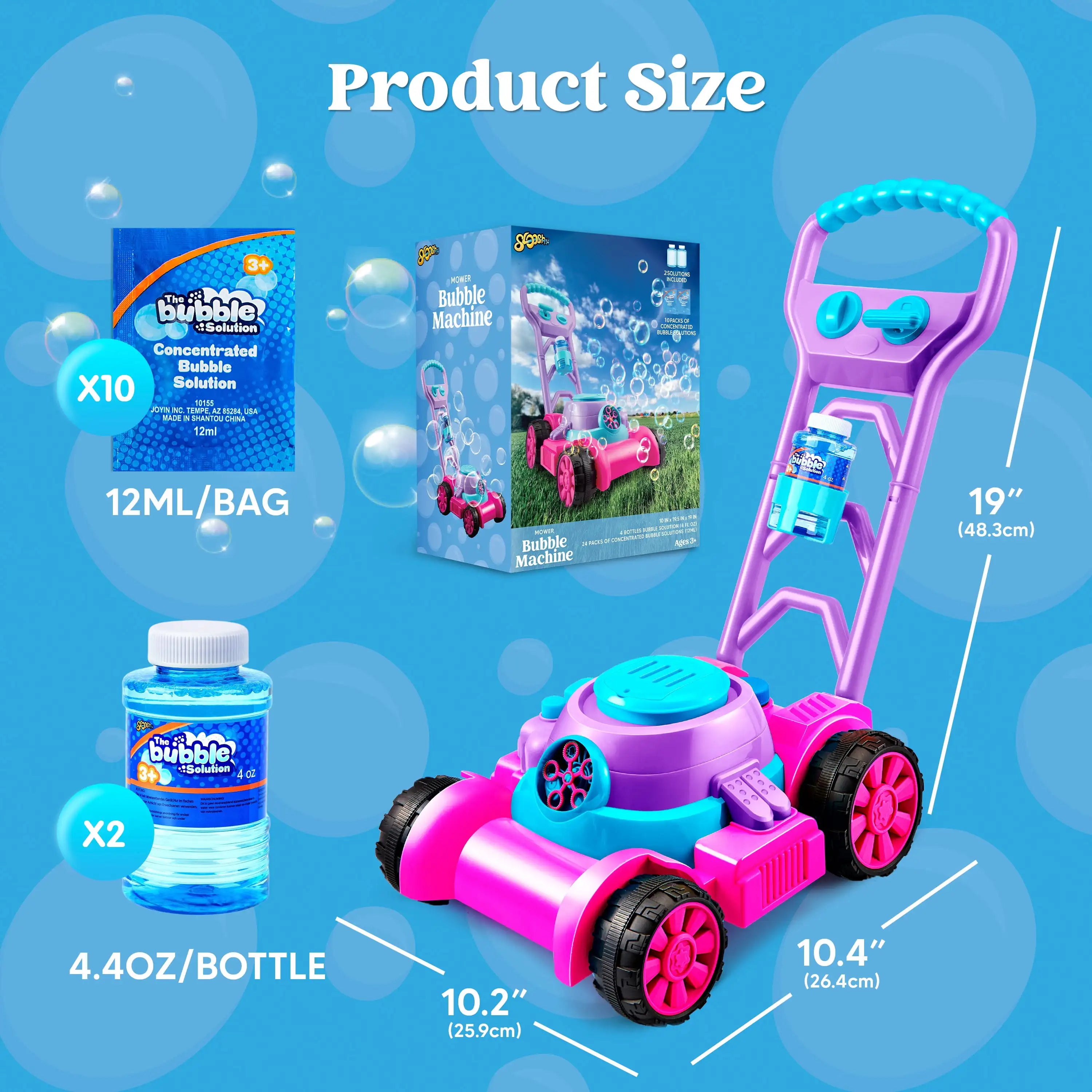 Bubble Machine Lawn Mower for Kids