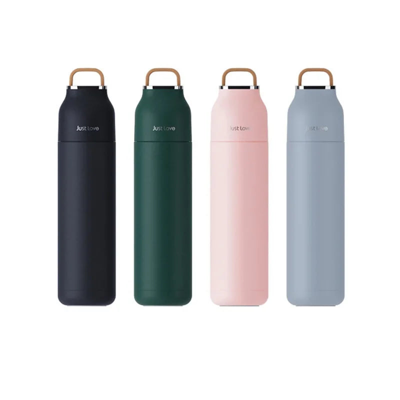 500ml Double Wall Stainless Steel Insulated Thermos Cup | Portable Outdoor Sports Tumbler