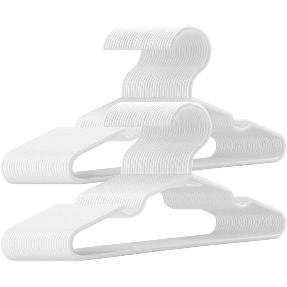 100 Pack White Kids Hangers