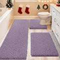 3-Piece Extra Large Lavender Bathroom Rug