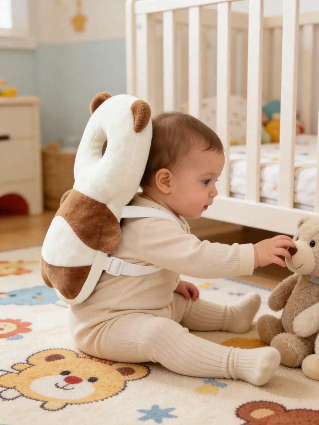Adjustable Baby Head Protection Pad Backpack
