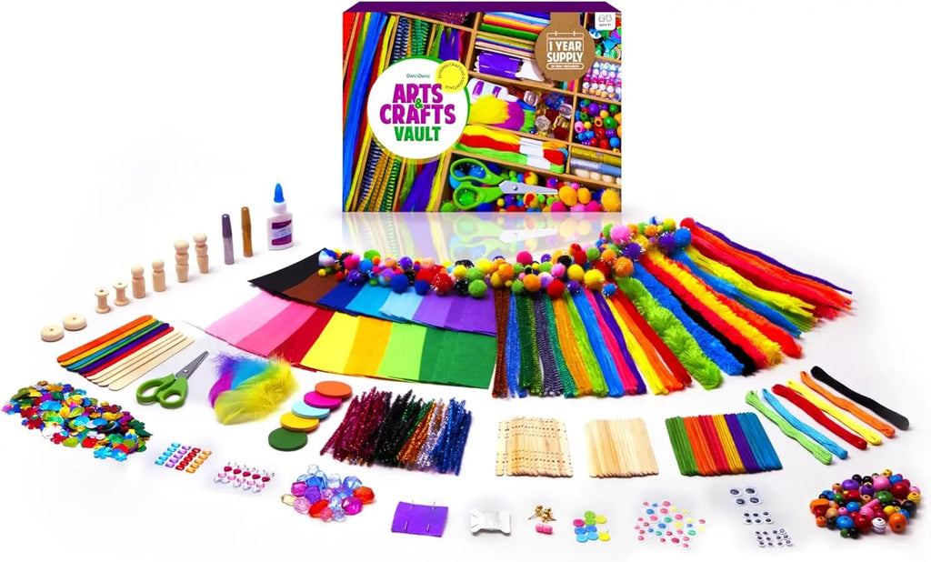 1000+ Piece Crafts Supply Kit For Kids