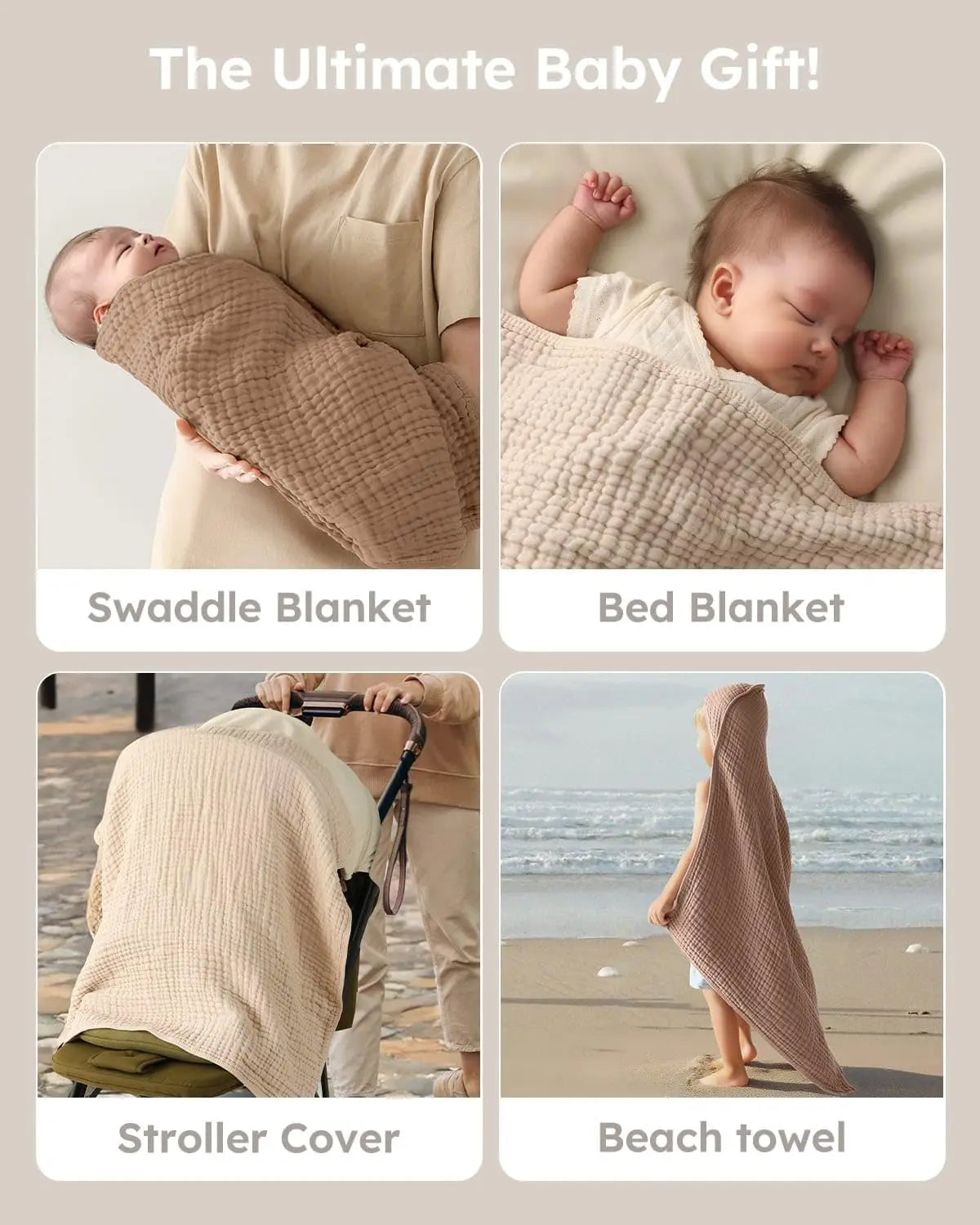 2 Pack Hooded Baby Towels