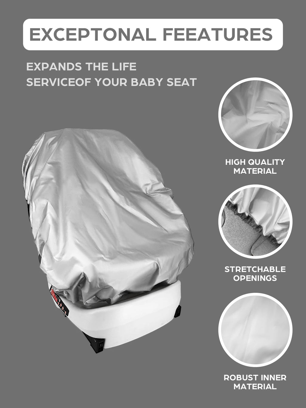 Car Seat Sun Shade Cover