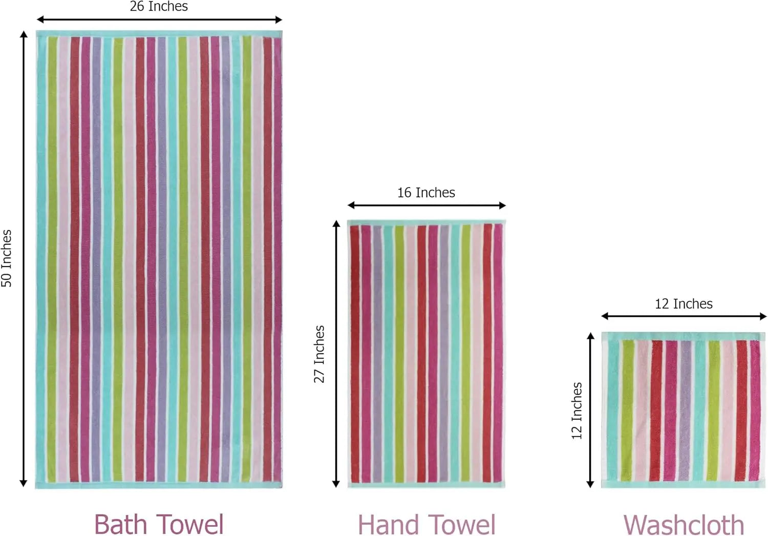 6-Piece Kids Towel Set
