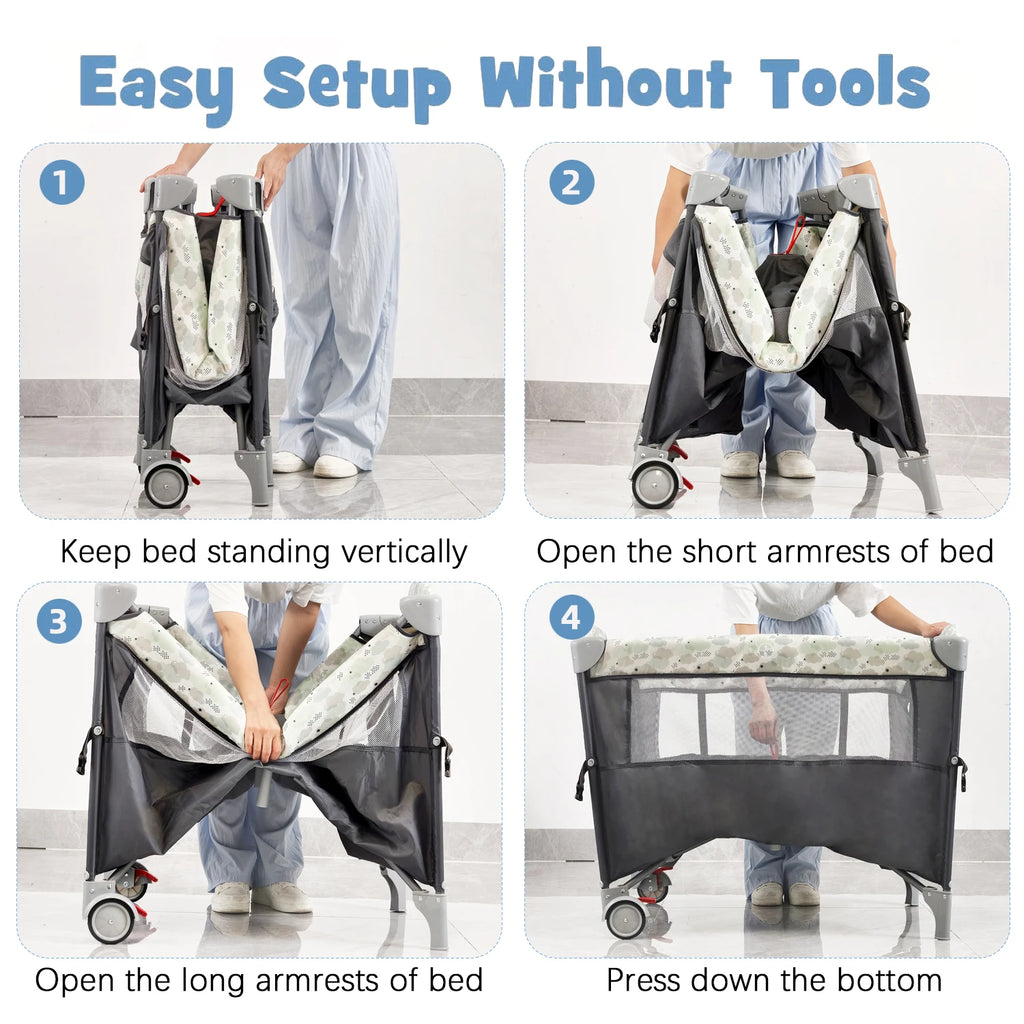 Pack n Play Portable Crib with Bassinet