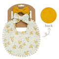 3Pcs Baby Bibs & Headbands Bow
