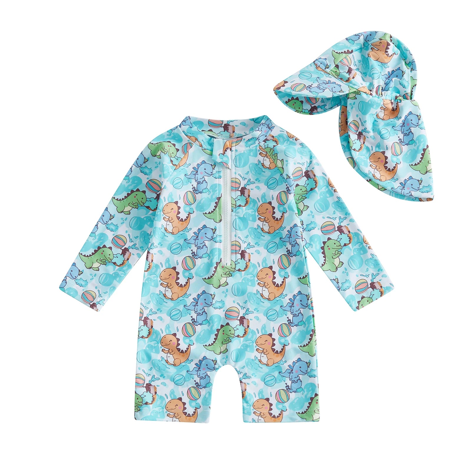 Baby Girl /Boy Rash Guard Swimsuit Set