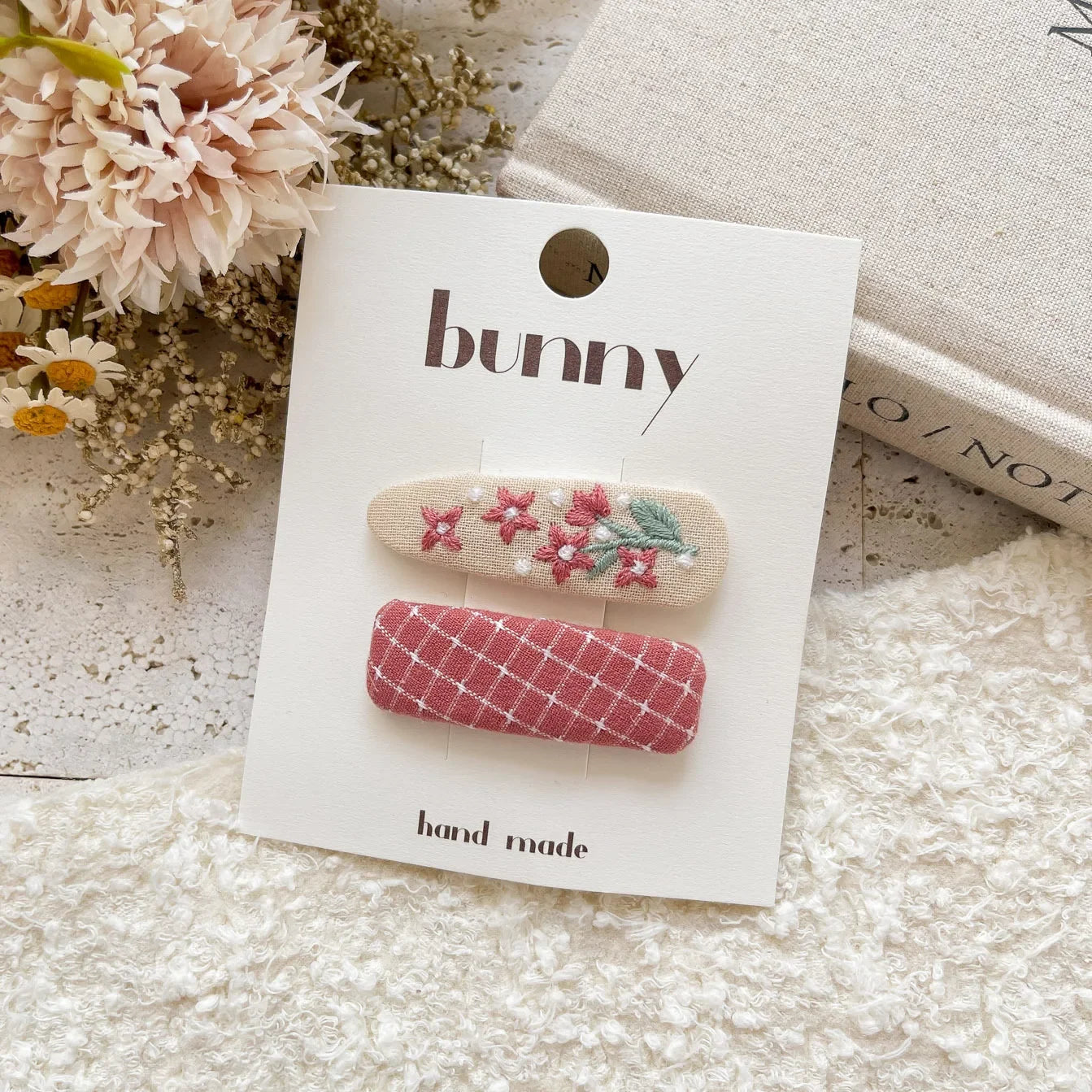 Sweet Embroidery Children Hair Clip