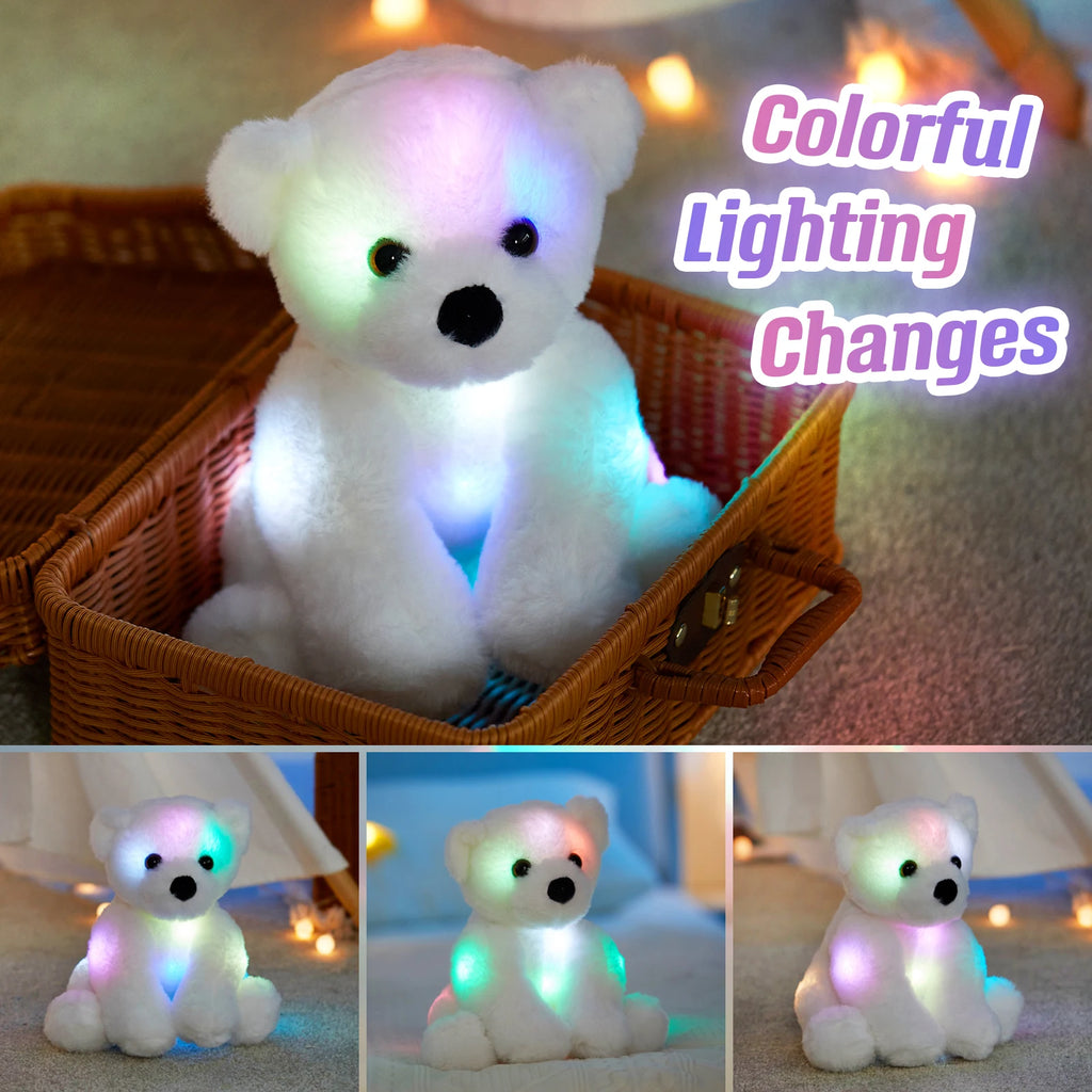Glowing Little White Bear Plush Toy