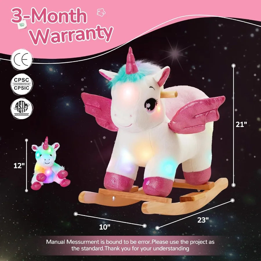 Light Up Musical Unicorn Rocking Horse