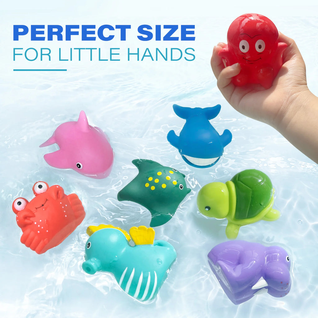 8PCS Ocean Sea Animal Bath Toys