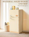 Wooden Toy Fridge Refrigerator Play kitchen