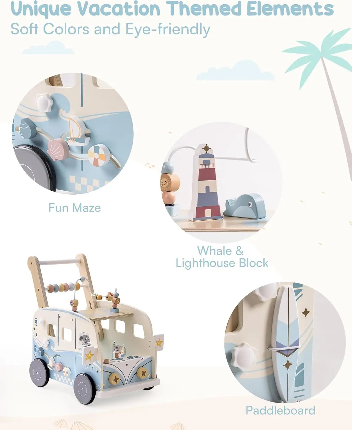 Push Along Activity Walkers with Wheels