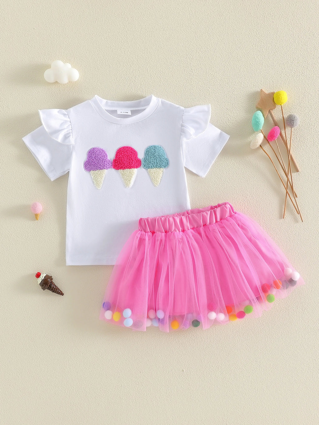 Girls Ice Cream Summer Outfits