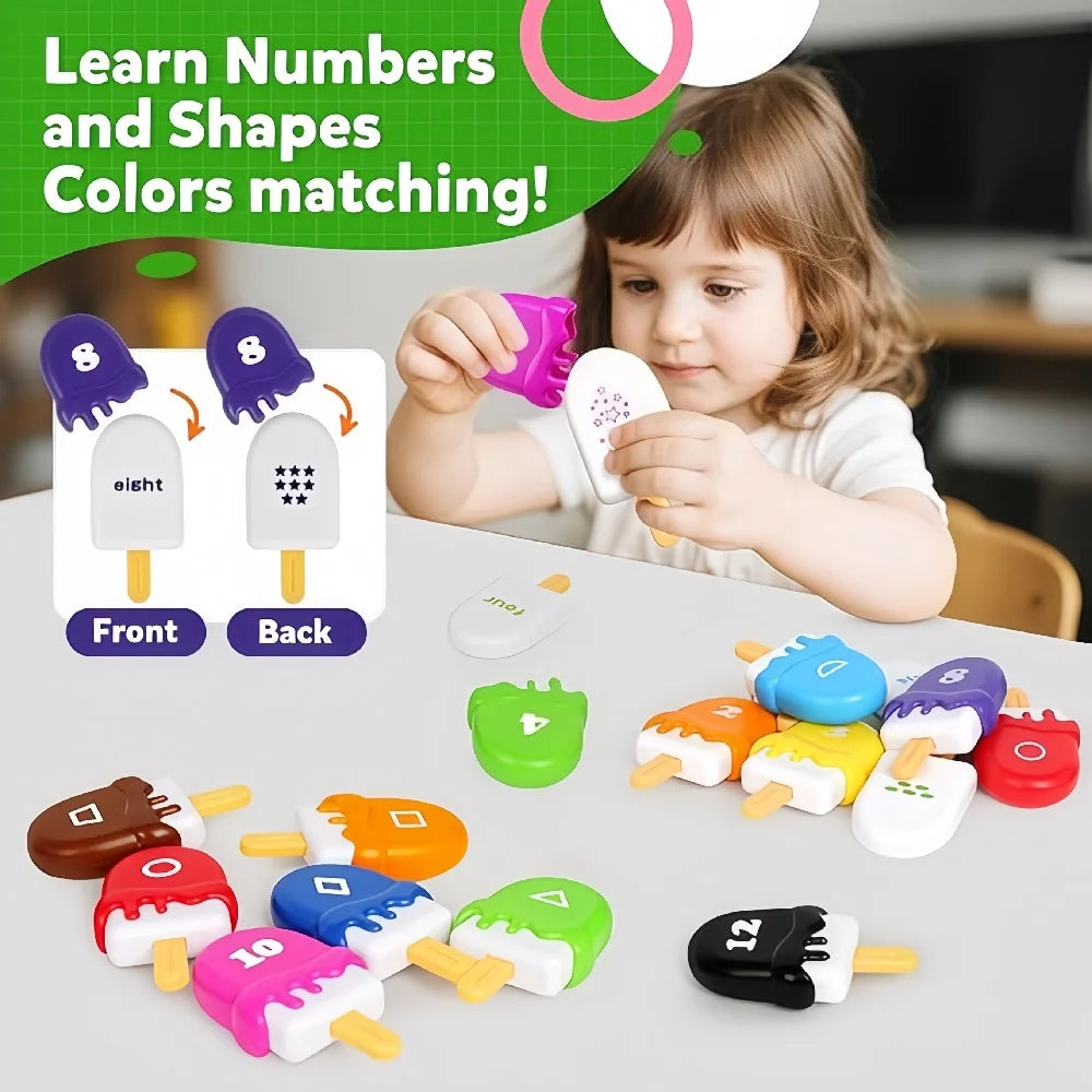 Educational Ice Cream Stacking Toy for Toddlers