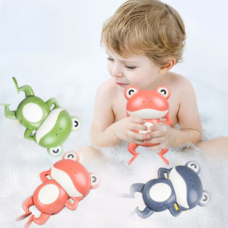 Clockwork Swim Frog Bath Toy | Toddler Bath Time Fun